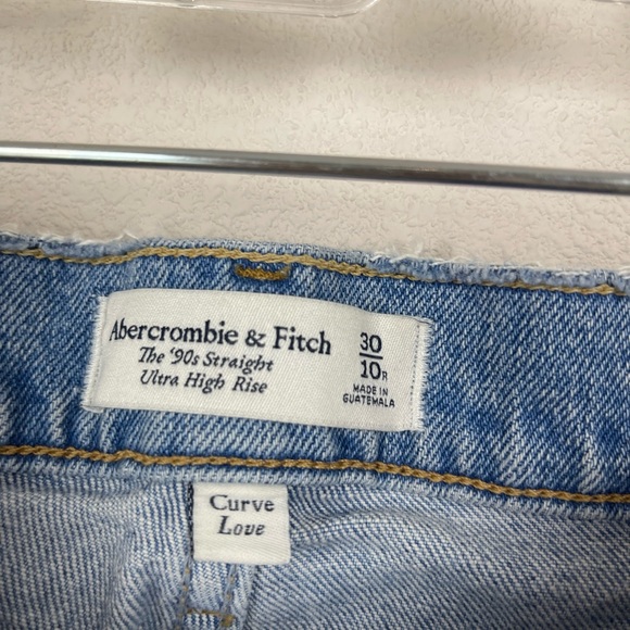 Abercrombie 90’s straight ultra high rise jeans sz 30 - Picture 4 of 6